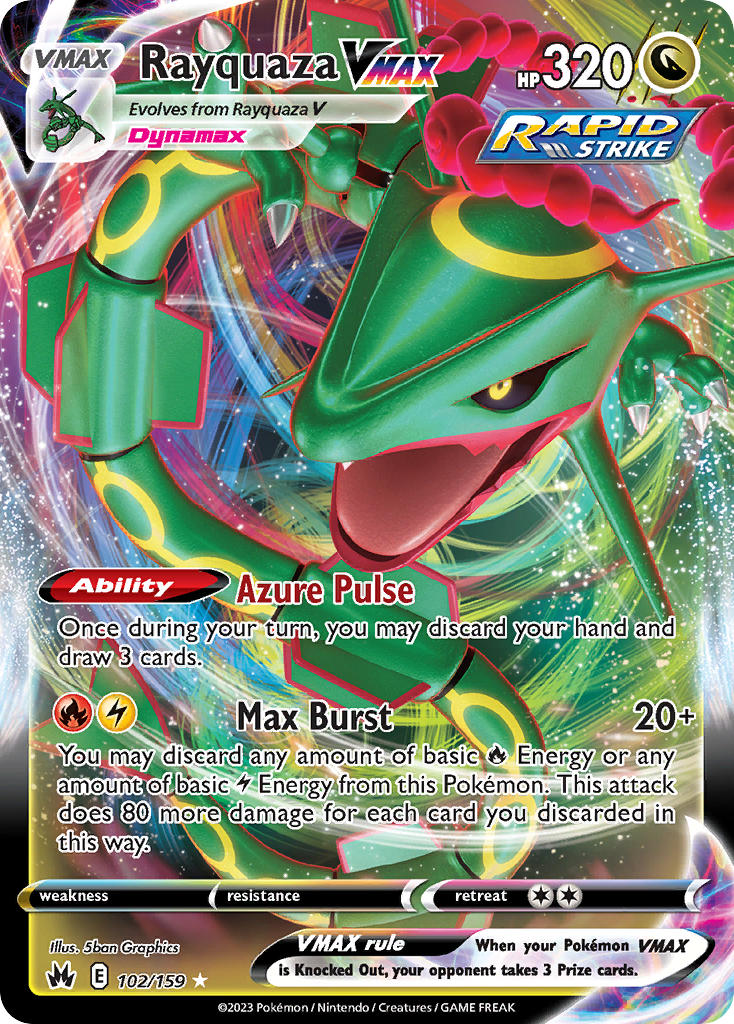 Rayquaza VMAX - 102/159 - Scroll and Circuit Games